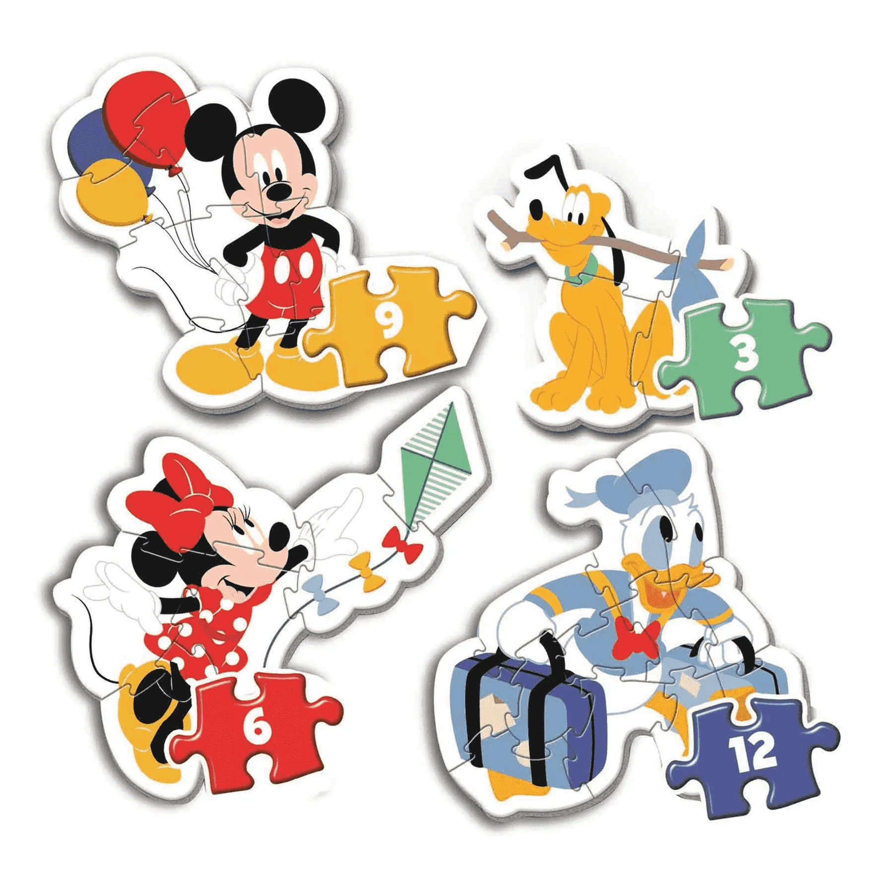 Clementoni My First Puzzle 3-6-9-12 Mickey Mouse - Image 2