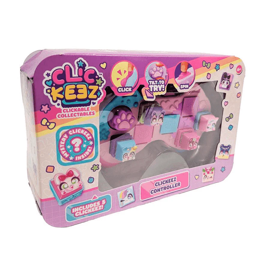 Clickeez Controller – Mando antiestrés con 5 teclas coleccionables y llavero Bizak - Image 2
