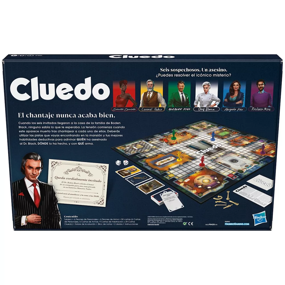 Cluedo Juego de Mesa de Estrategia - Image 4