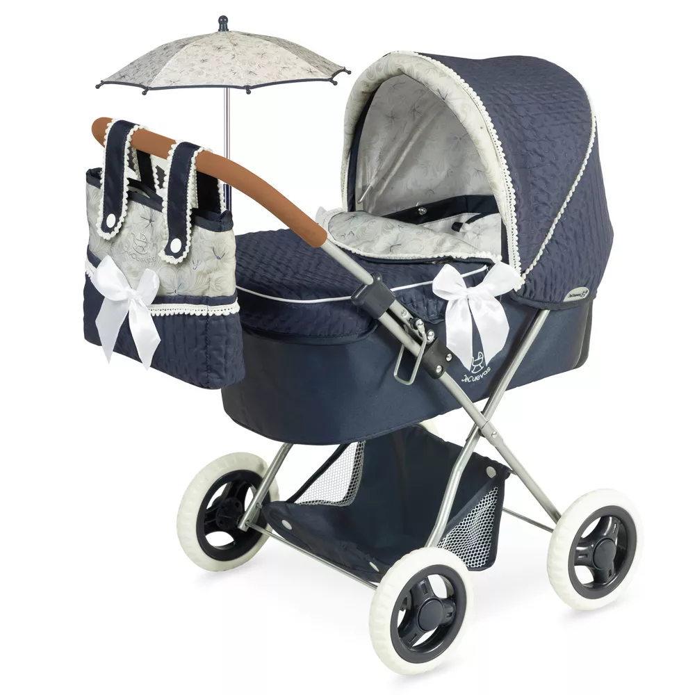 Coche De Muñeca Plegable Con Sombrilla Para Muñecas De Hasta 48 Cm.