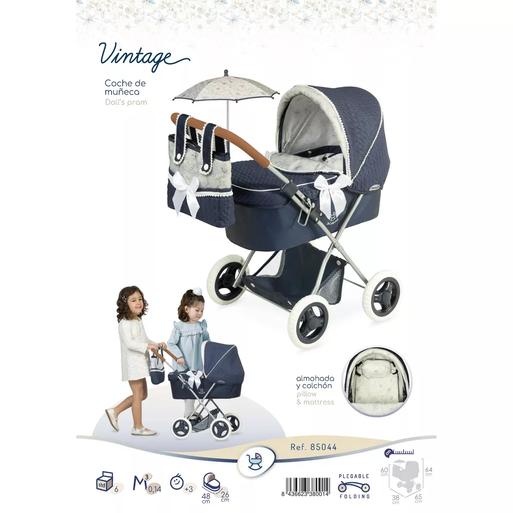 Coche De Muñeca Plegable Con Sombrilla Para Muñecas De Hasta 48 Cm. - Image 7