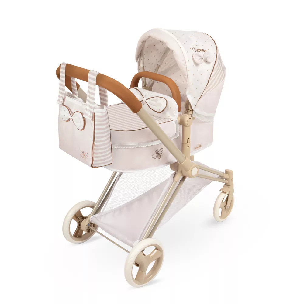 Coche de Muñecas 3x1 Plegable con Capazo y Silla