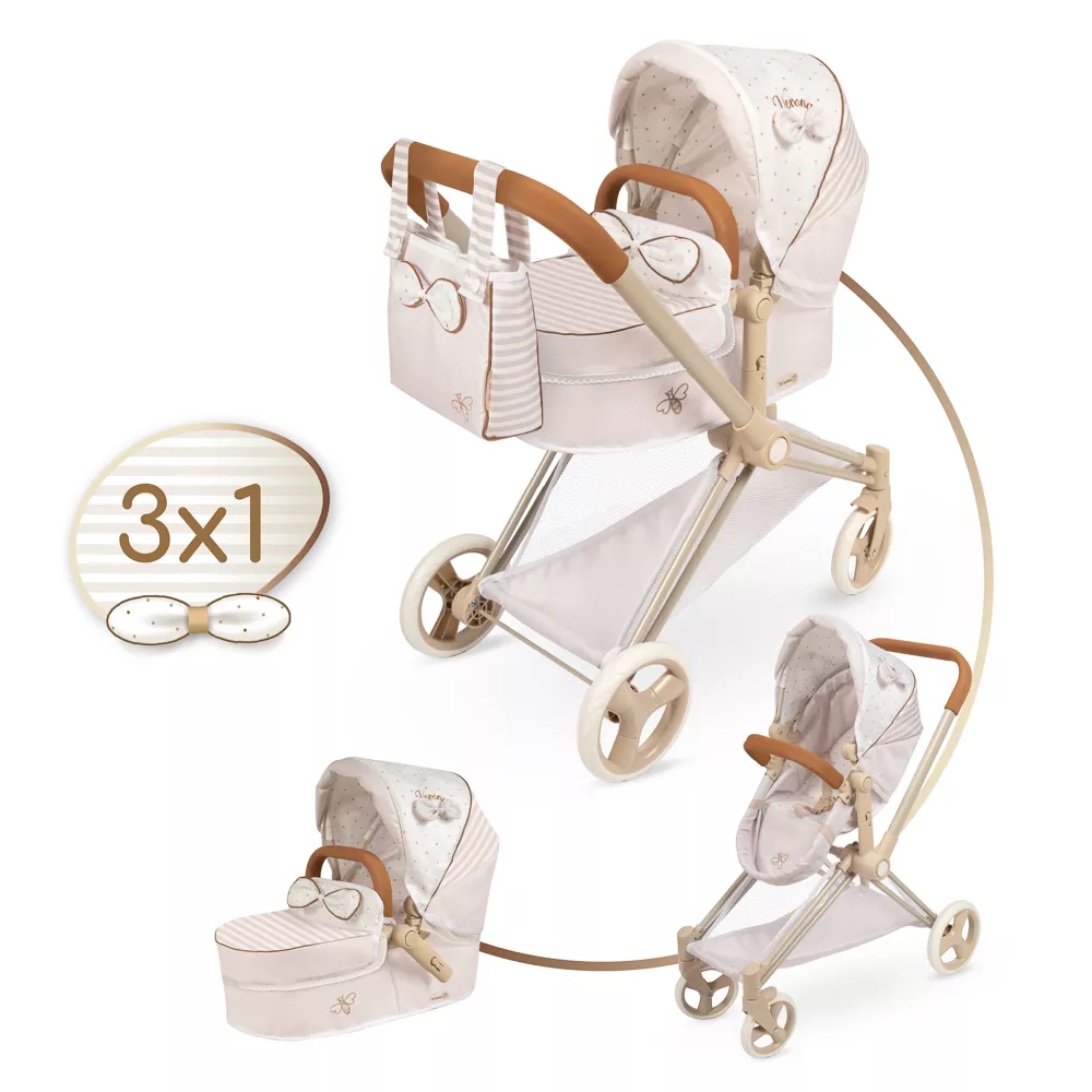 Coche de Muñecas 3x1 Plegable con Capazo y Silla - Image 5