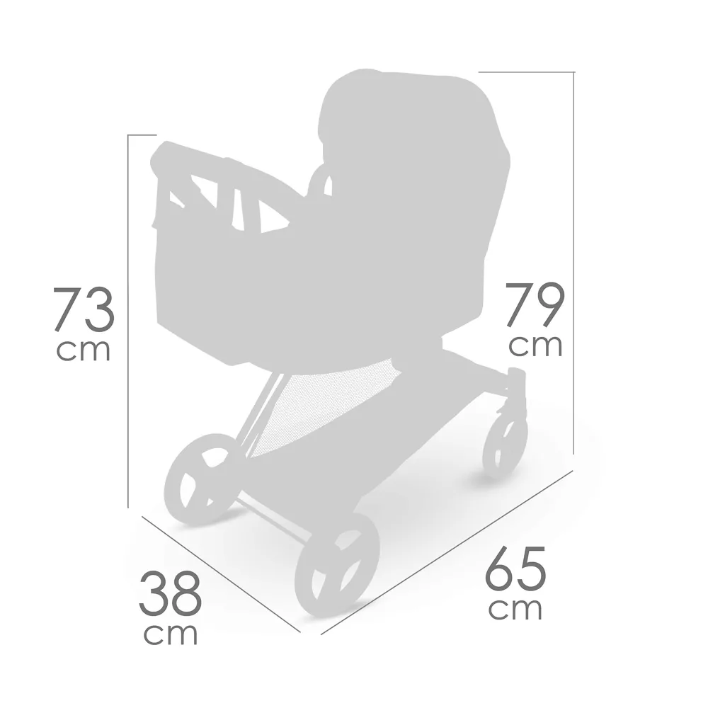 Coche de Muñecas 3x1 Plegable con Capazo y Silla - Image 7