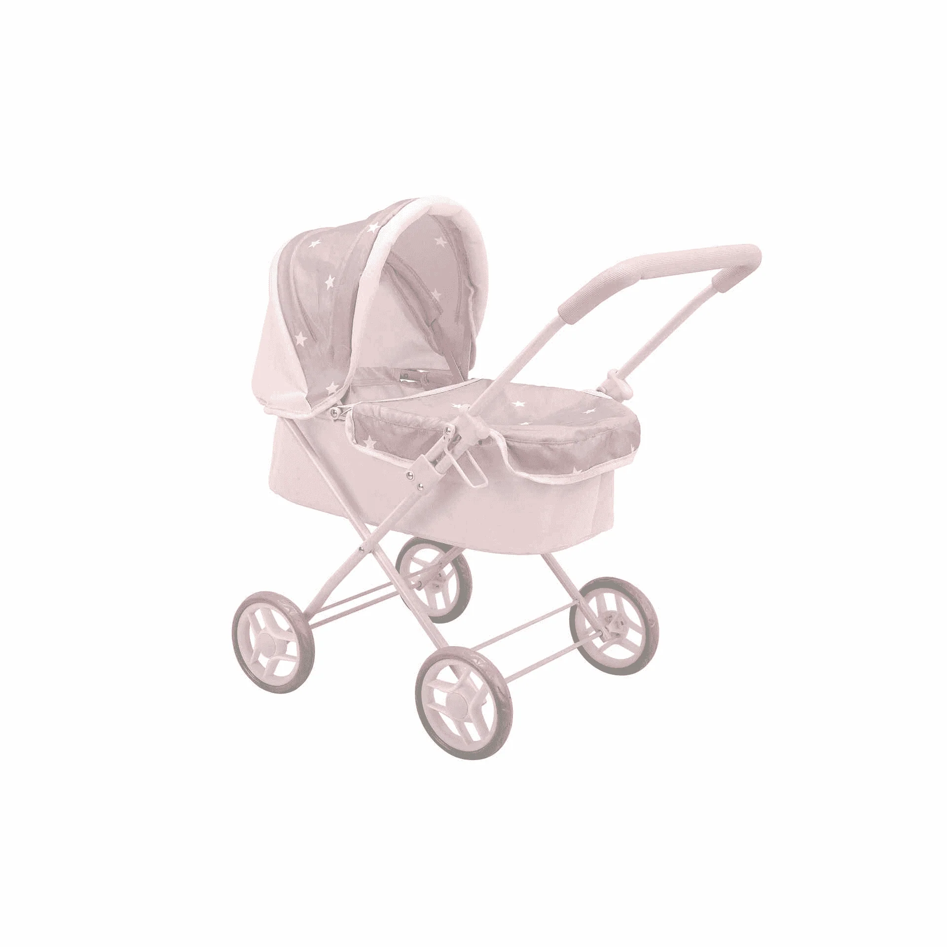 Coche de Muñecas con capota Emma 35x61x60 cm (Altura manillar: 57 cm)
