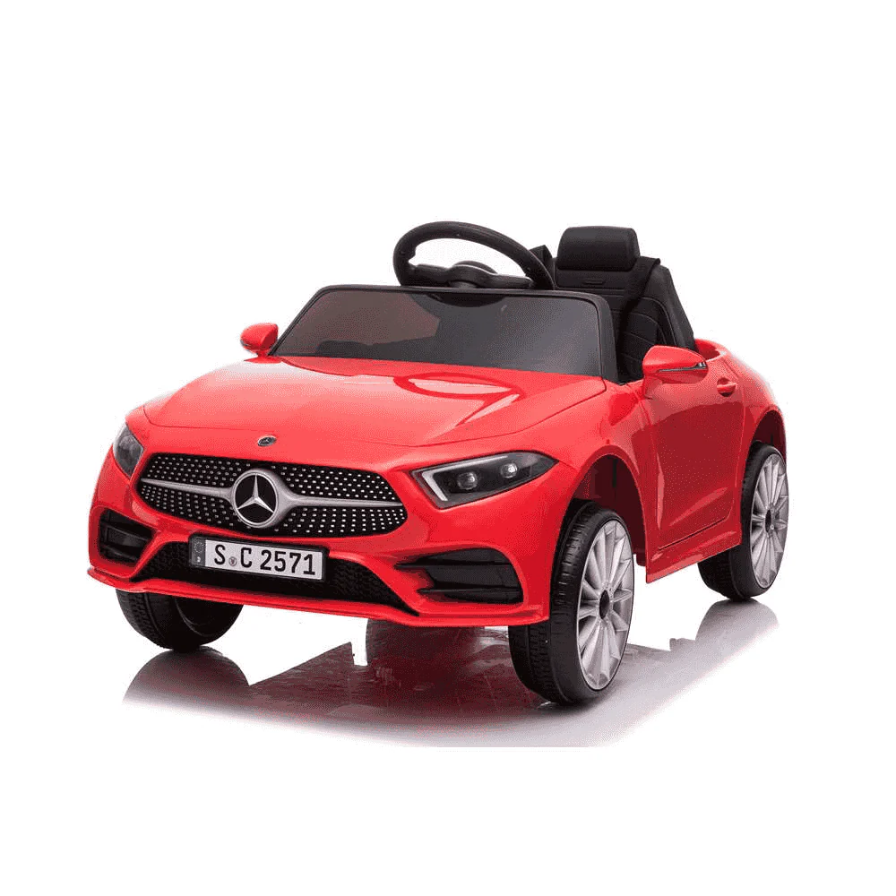 Coche Eléctrico Infantil Convertible MBZ CLS350 Rojo con Luces LED y Control Parental