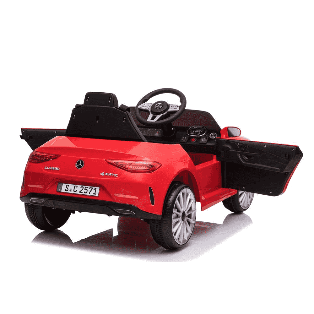 Coche Eléctrico Infantil Convertible MBZ CLS350 Rojo con Luces LED y Control Parental - Image 6