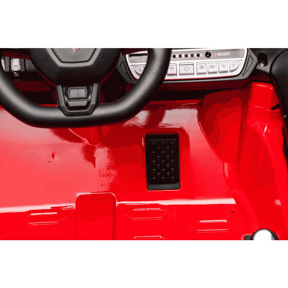 Coche eléctrico Lamborghini infantil 12V – Rojo o Rosa con mando y batería recargable (3+) - Image 2