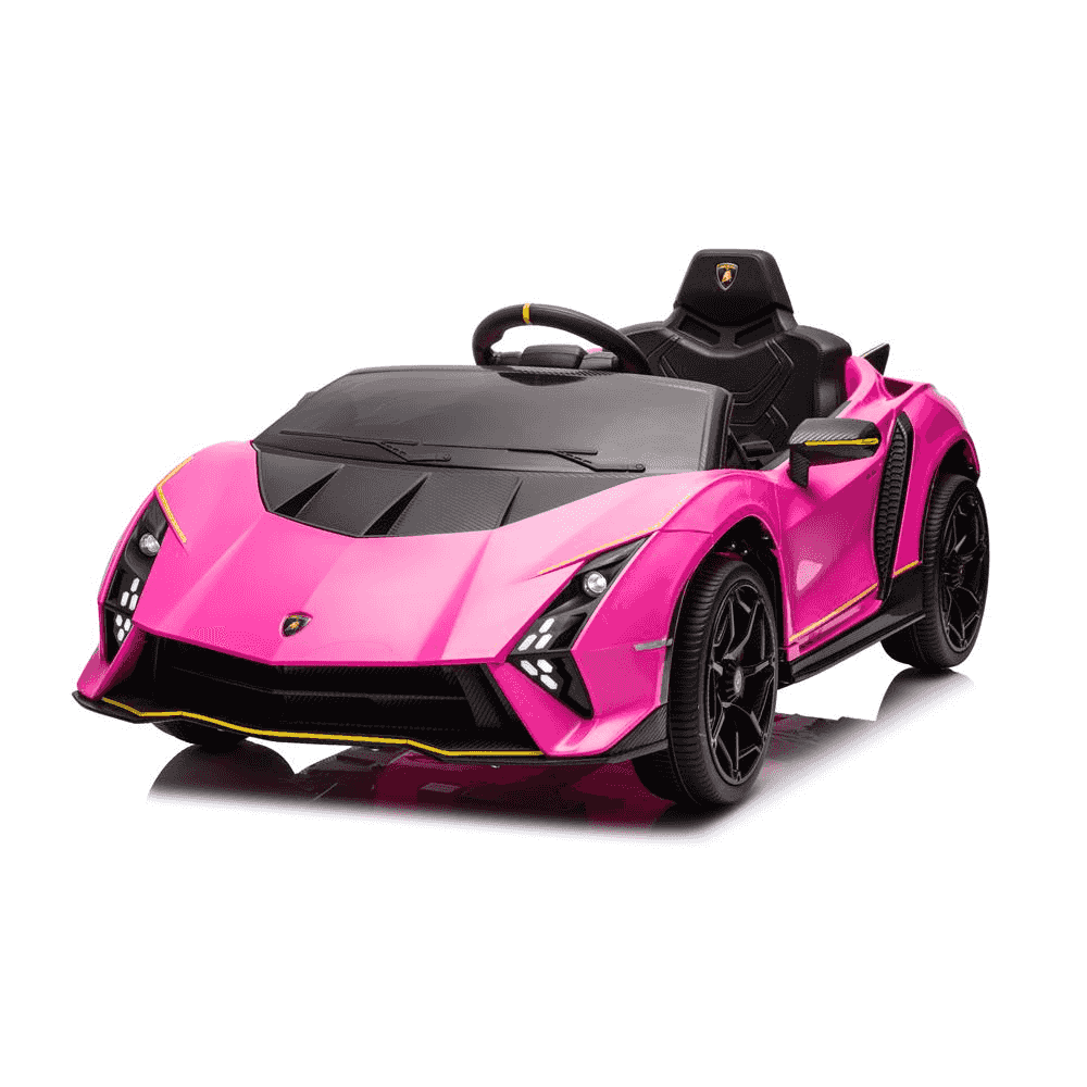 Coche eléctrico Lamborghini infantil 12V – Rojo o Rosa con mando y batería recargable (3+) - Image 3