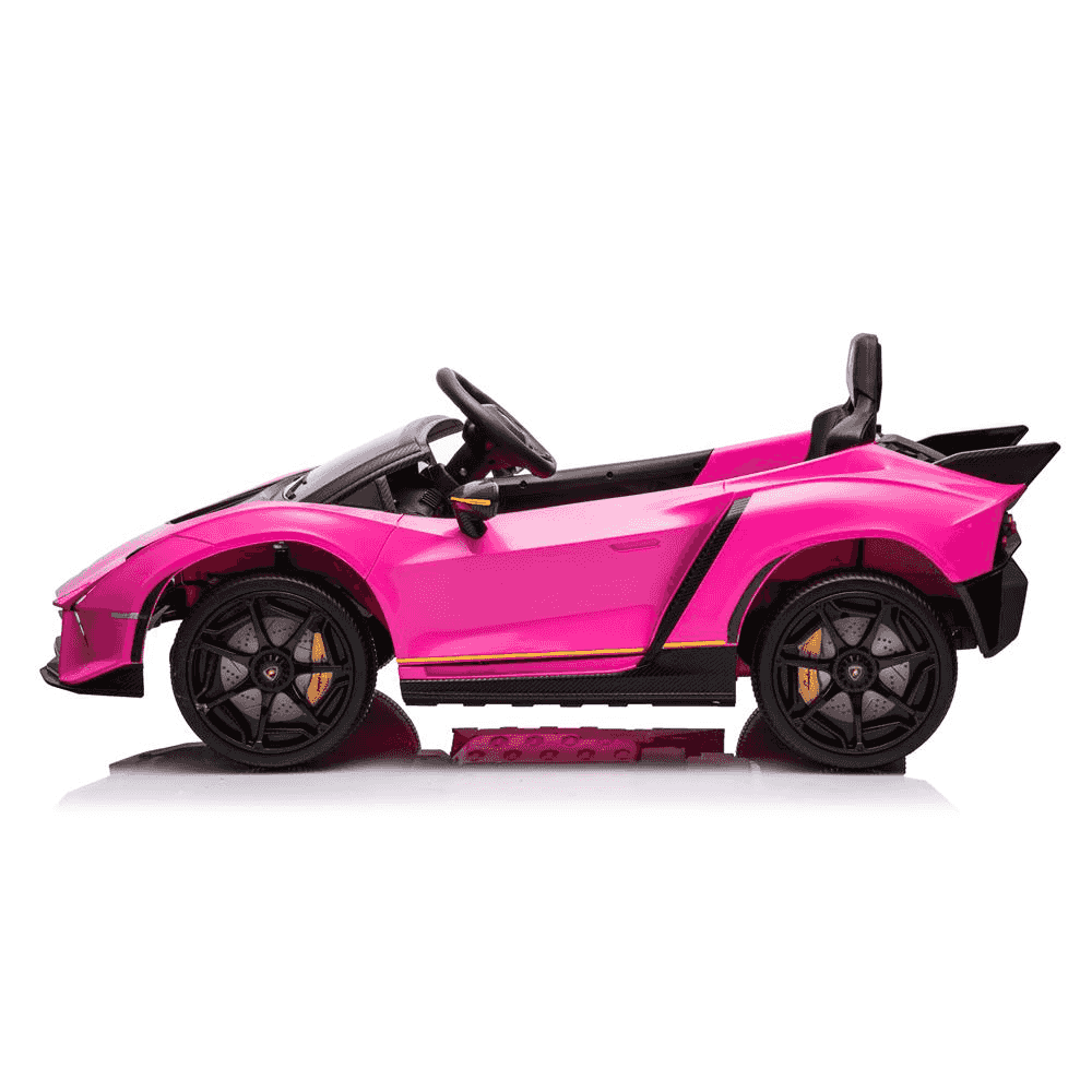 Coche eléctrico Lamborghini infantil 12V – Rojo o Rosa con mando y batería recargable (3+) - Image 6