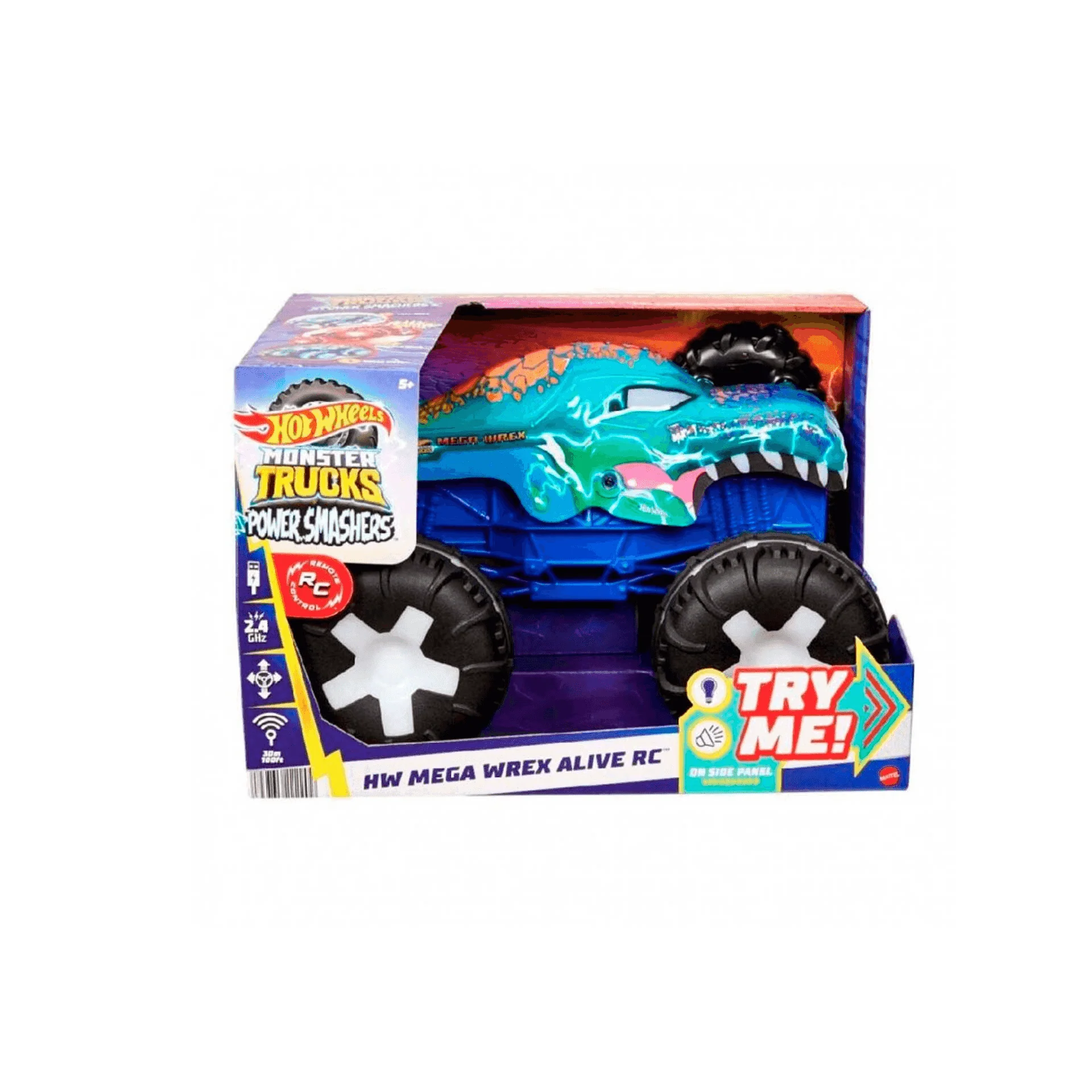 Coche Hot Wheels Monster Trucks Mega Wrex R/C