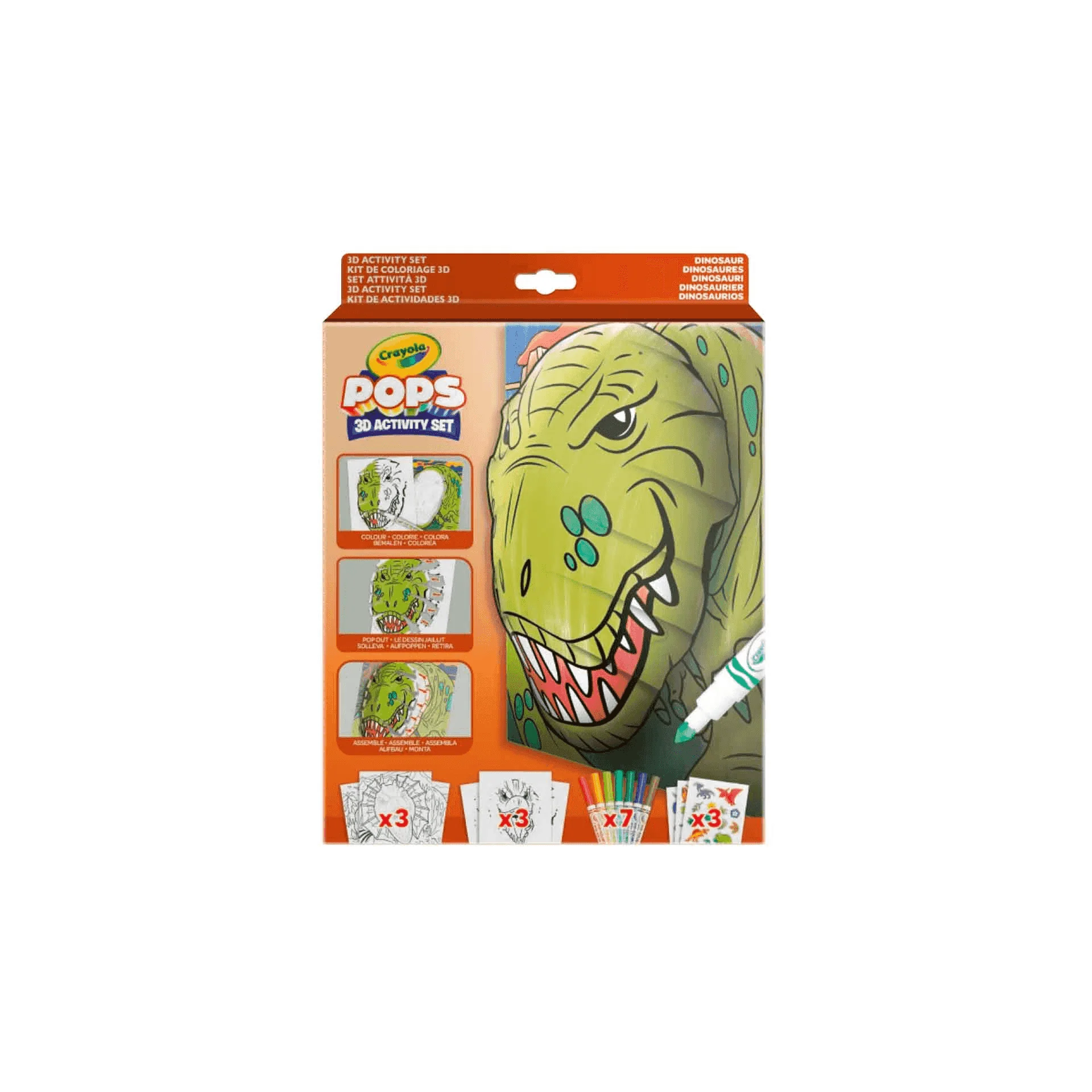 Color pops 3d dinosaurs