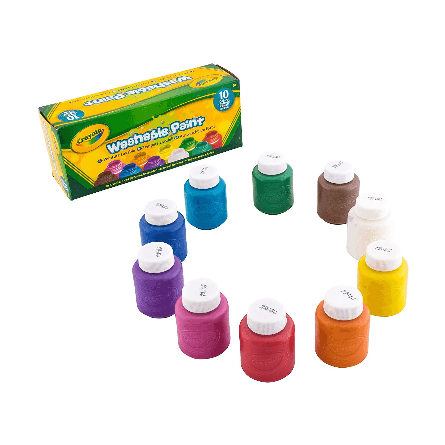 Crayola 10 Témperas Lavables Colores Diferentes - Image 2