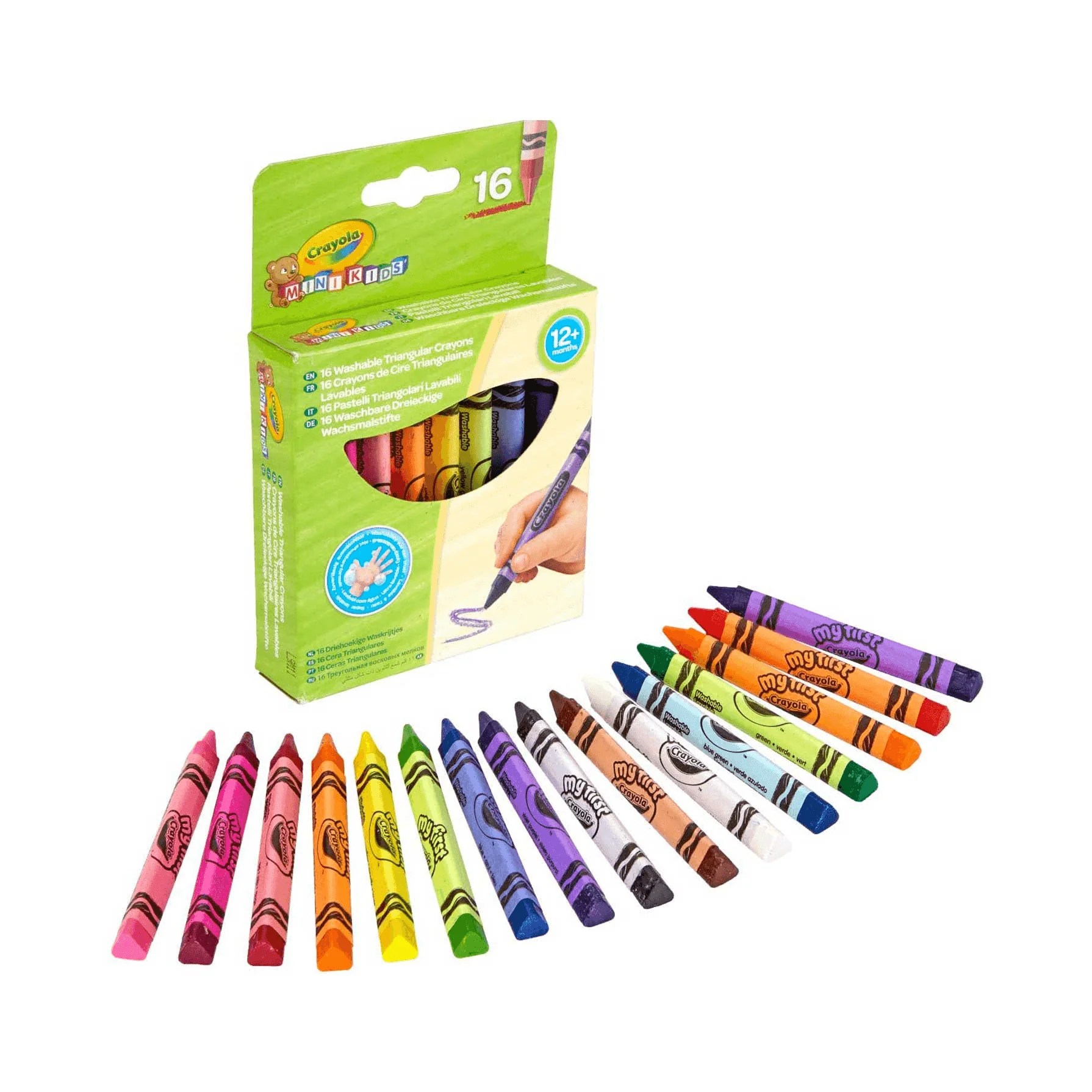 Crayola 16 Ceras Triangulares Lavables Mini Kids - Image 2
