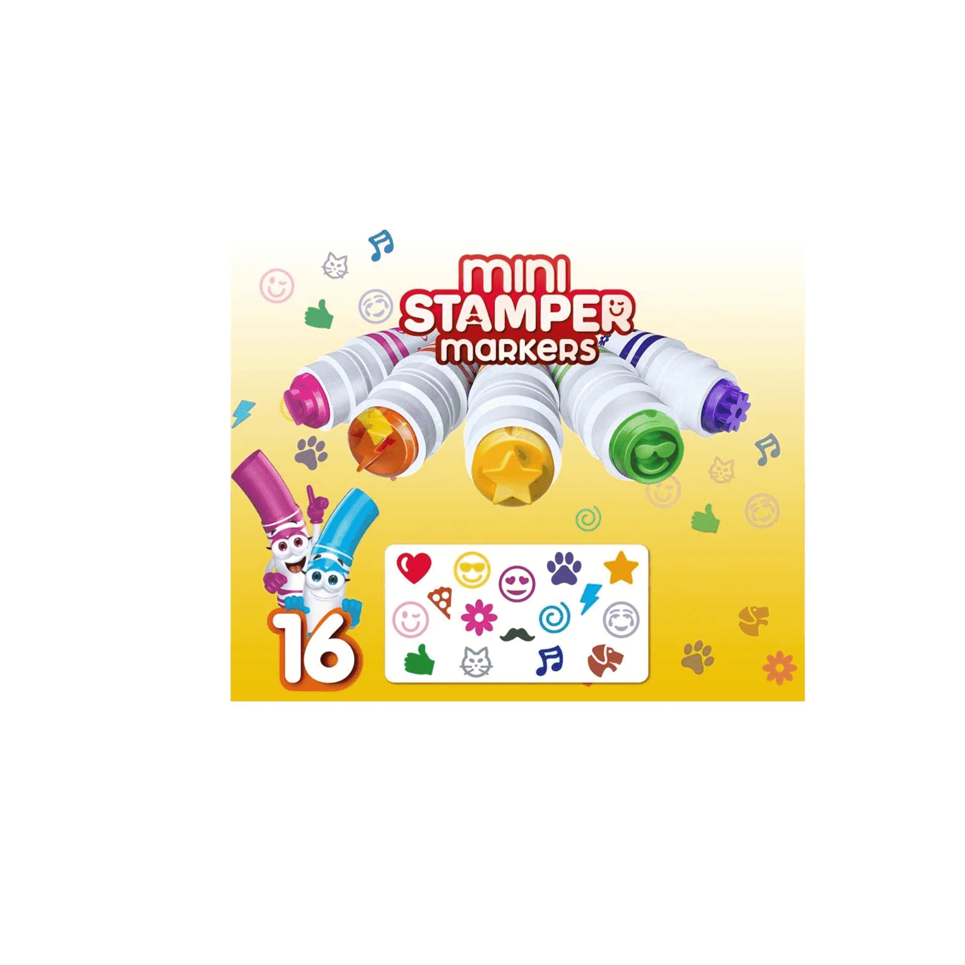 CRAYOLA 16 Rotuladores Lavables con Punta Plantilla Pip Squeaks