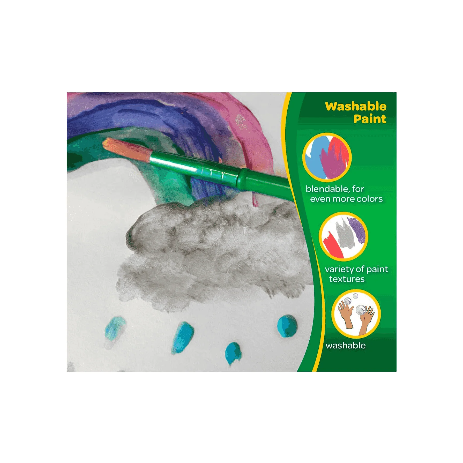 Crayola 5 Pinceles de diferentes colores - Image 3