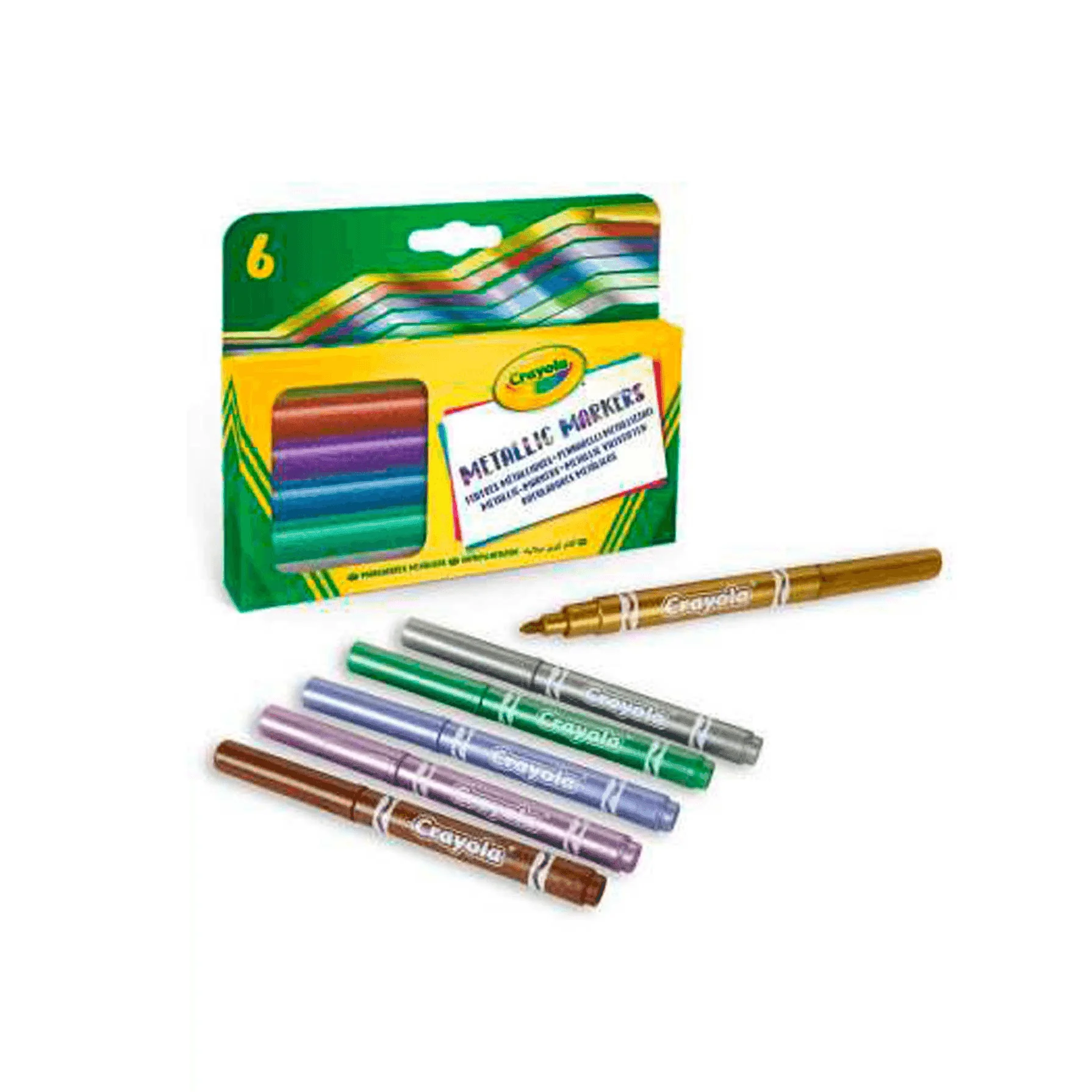 Crayola 6 Rotuladores con Efecto Metalizado