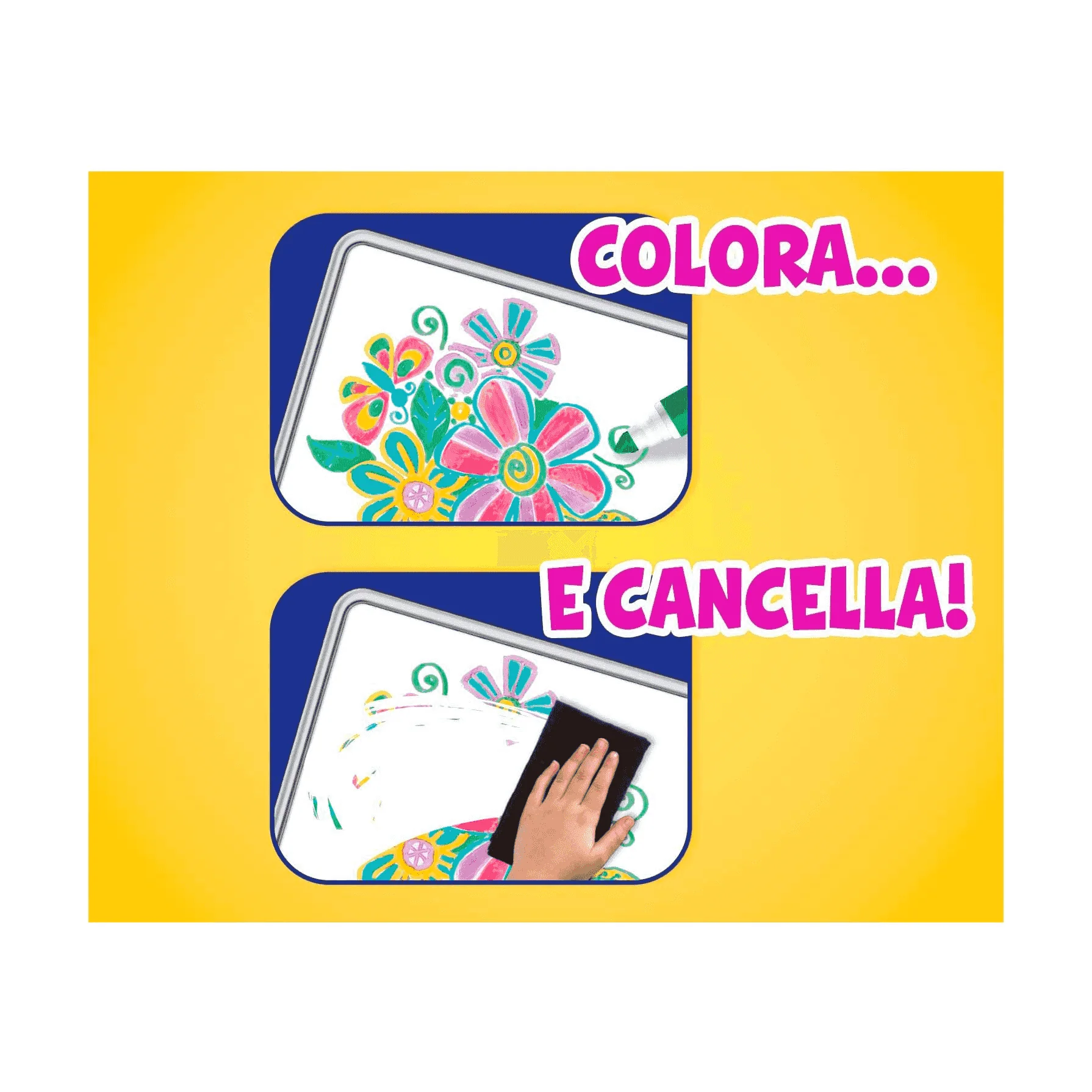 Crayola Dry Erase Pizarra Blanca y 4 Rotuladores Lavables - Image 2
