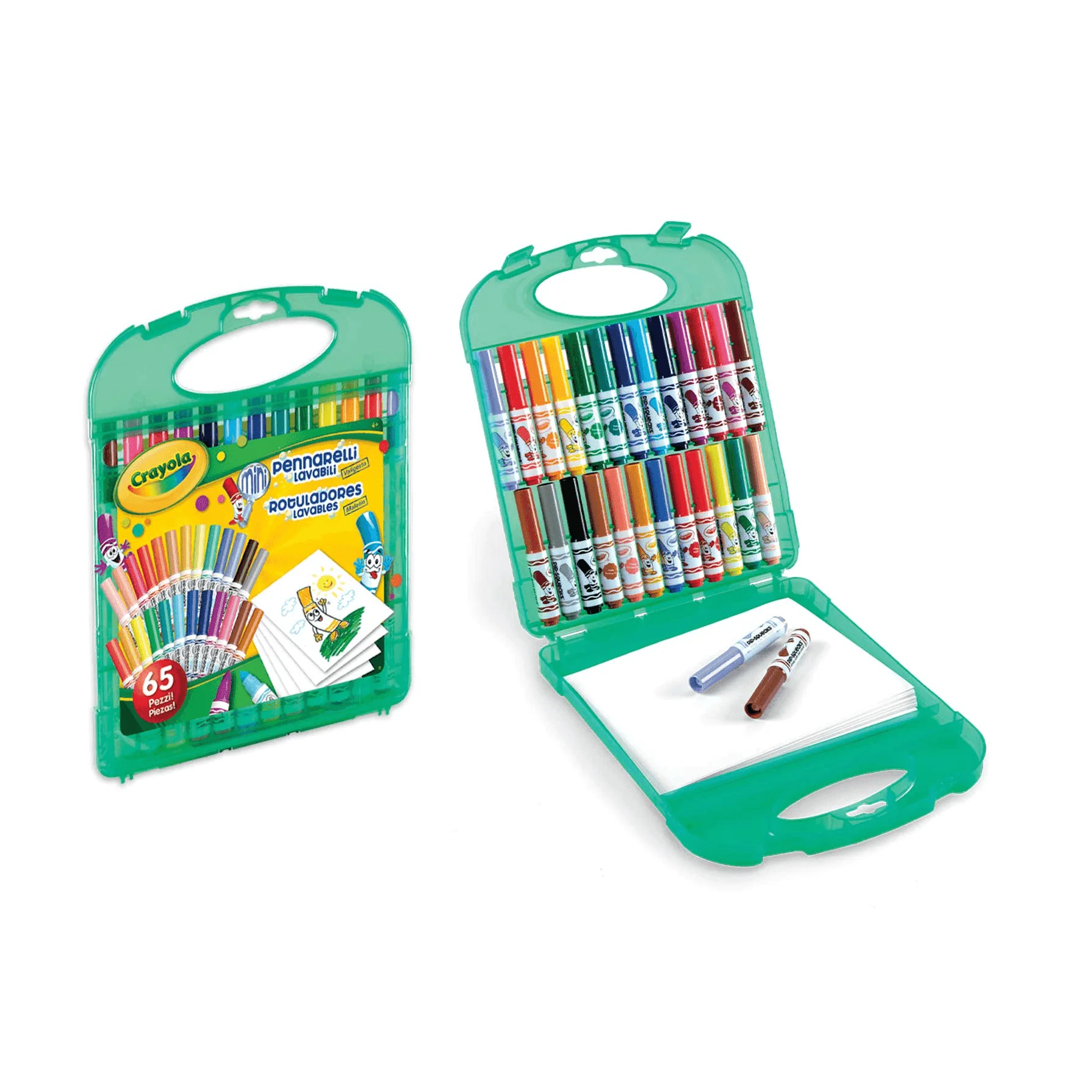 Crayola Maletin Rotuladores Lavables 65 Piezas