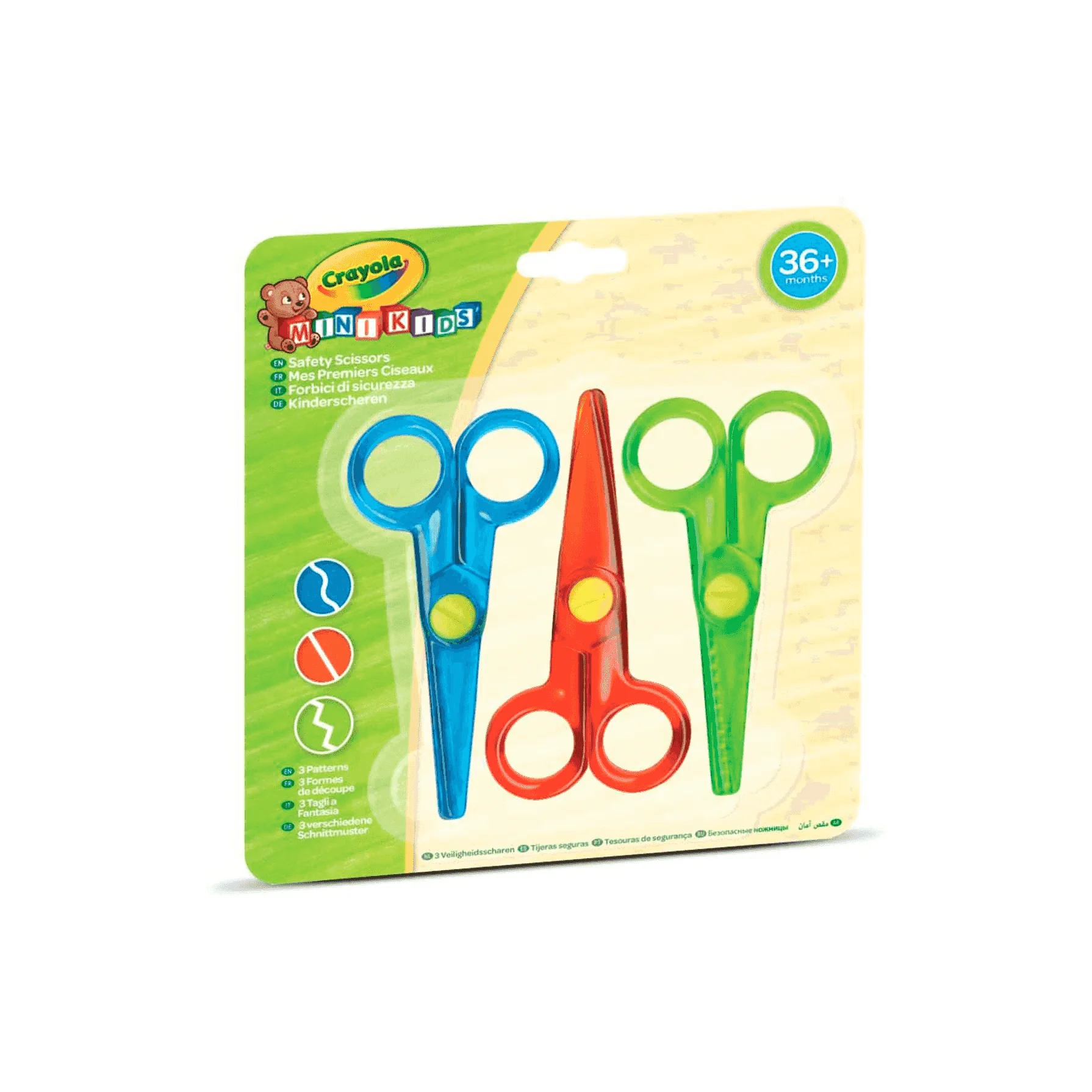 Crayola Pack de 3 Tijeras Seguras Mini Kids