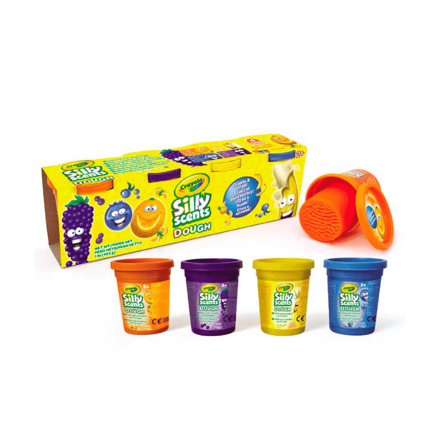 Crayola Set 4 Botes Pasta de Modelar Perfumada Los Olorosos