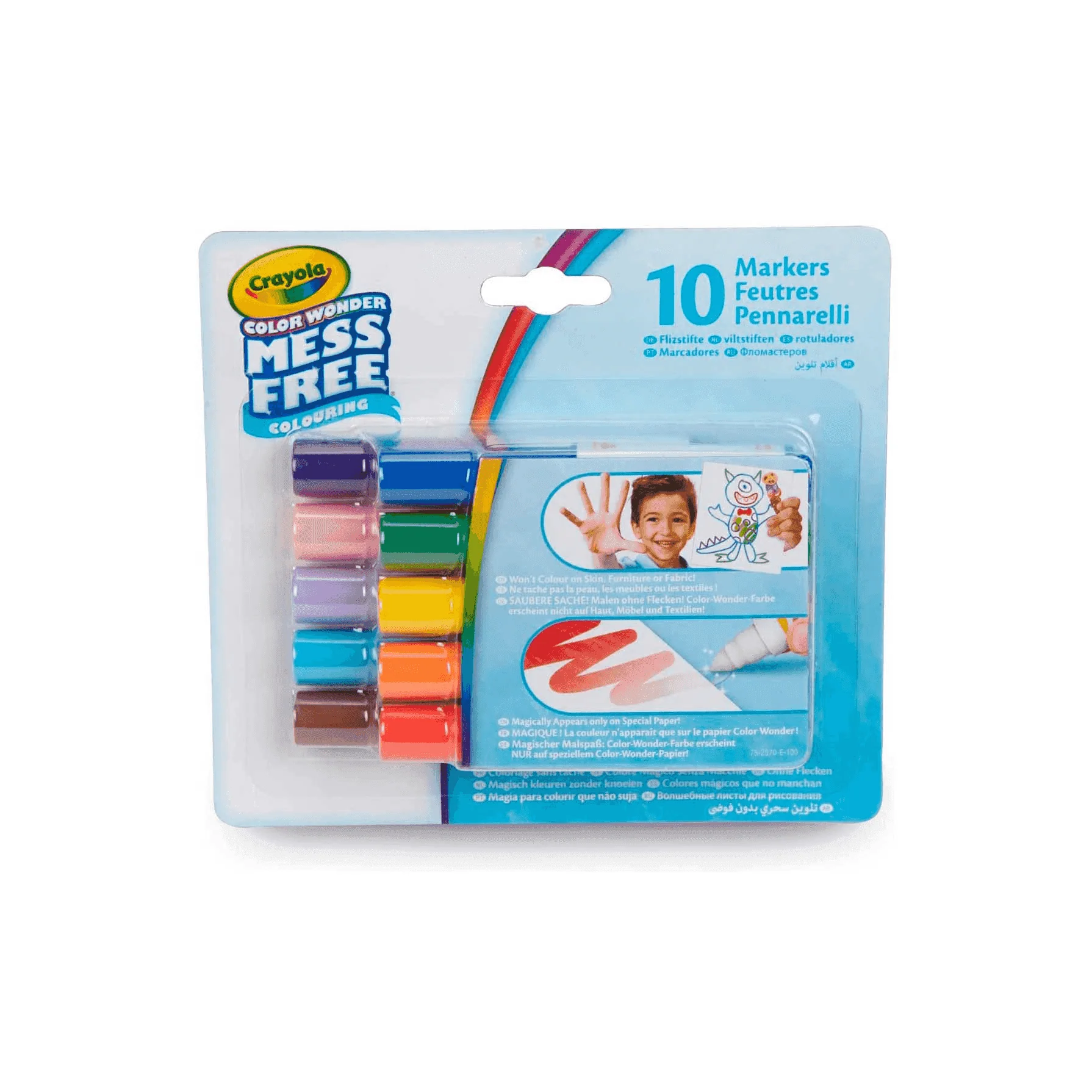 Crayola Wonder Colorea sin manchas 10 Rotuladores - Image 2