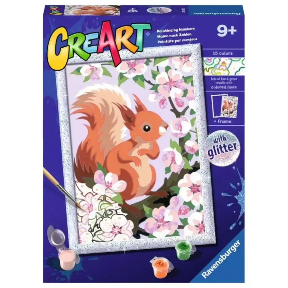 CreArt Serie D Ardilla con flores