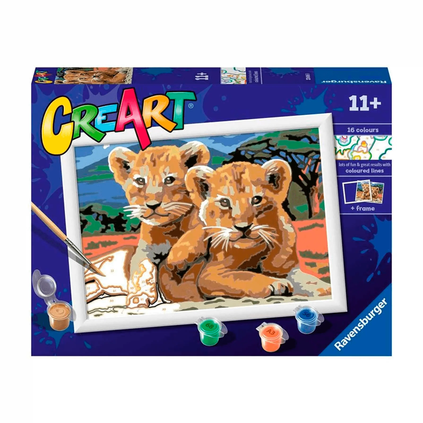 Creart Serie D Classic Cachorros De Leon Juego Creativo Pintura