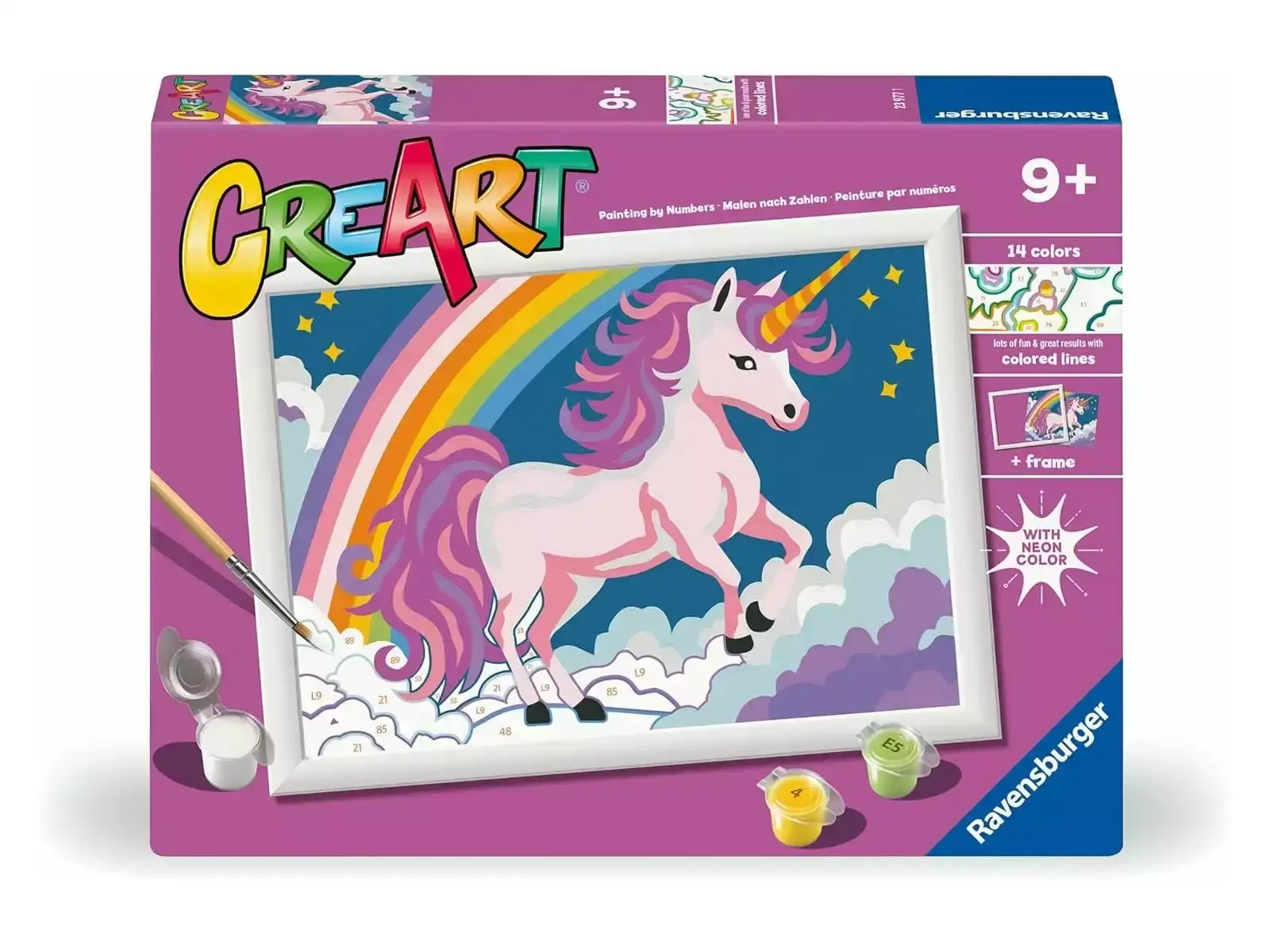 CreArt Unicornio Rosa Neón