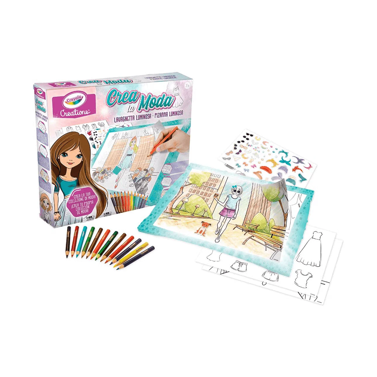 Creations Pizarra Luminosa Crea la Moda Crayola