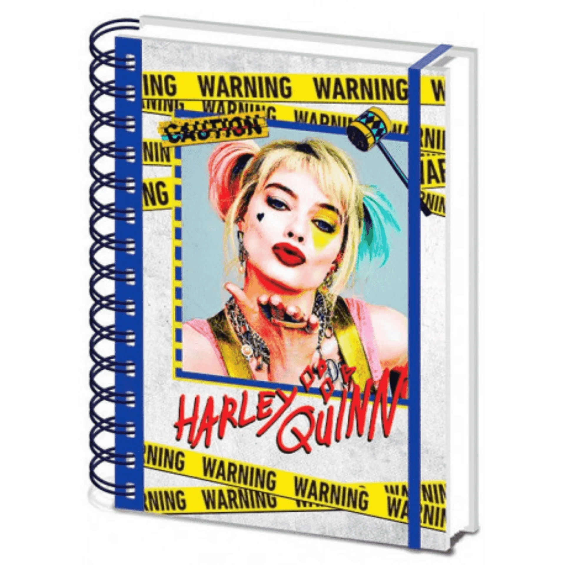 Cuaderno A5 Harley Quinn Birds of Prey - Diseño Warning