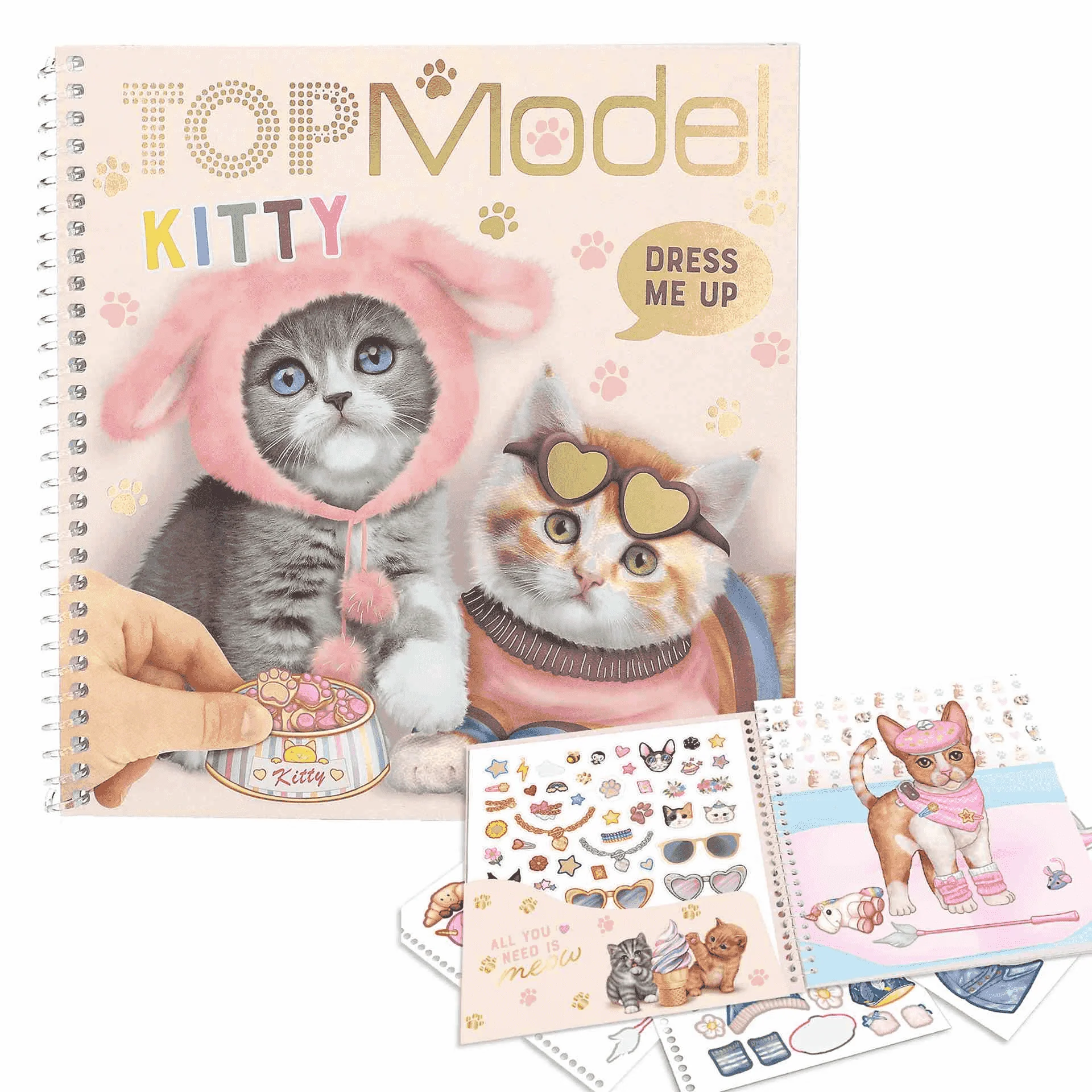 Cuaderno Con Calcomanias Topmodel Dress