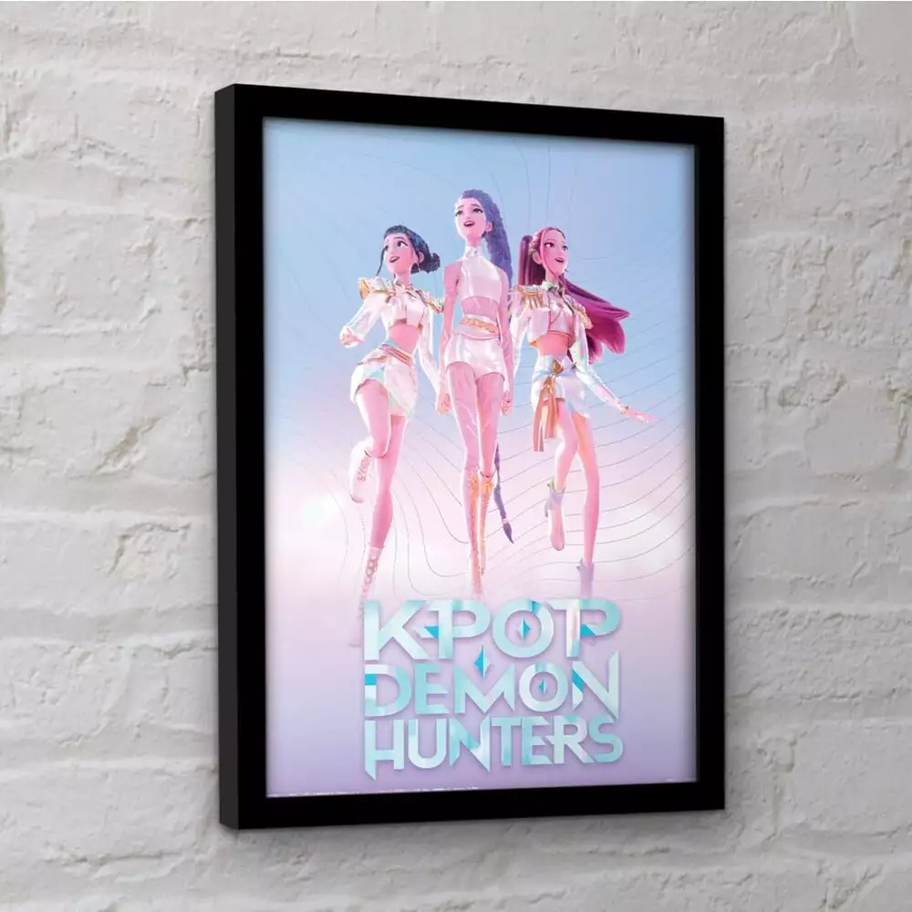 Cuadro Enmarcado Las Guerreras K-Pop – Trío Idol - Image 2