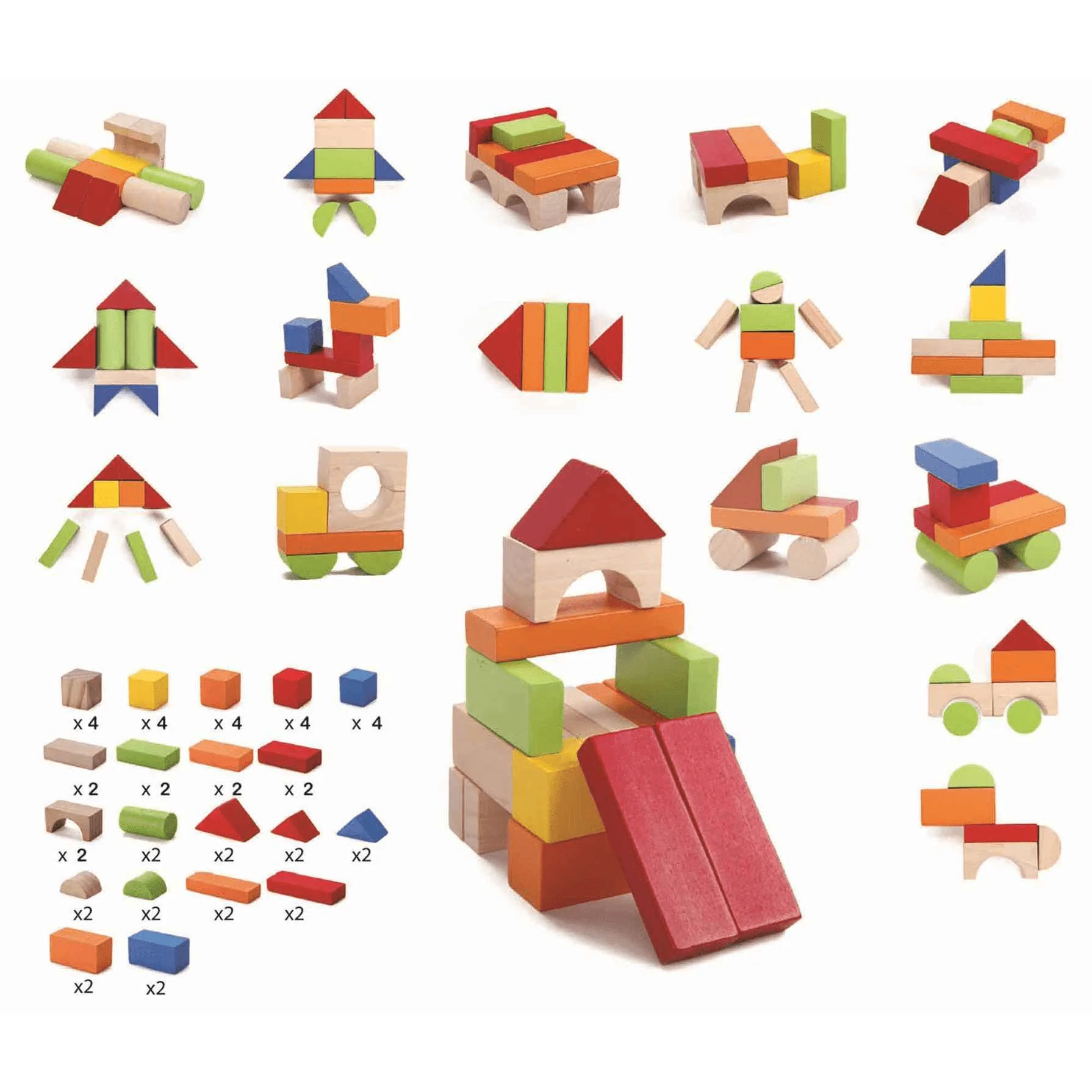 Cubo 50 bloques | Maderas - Image 2