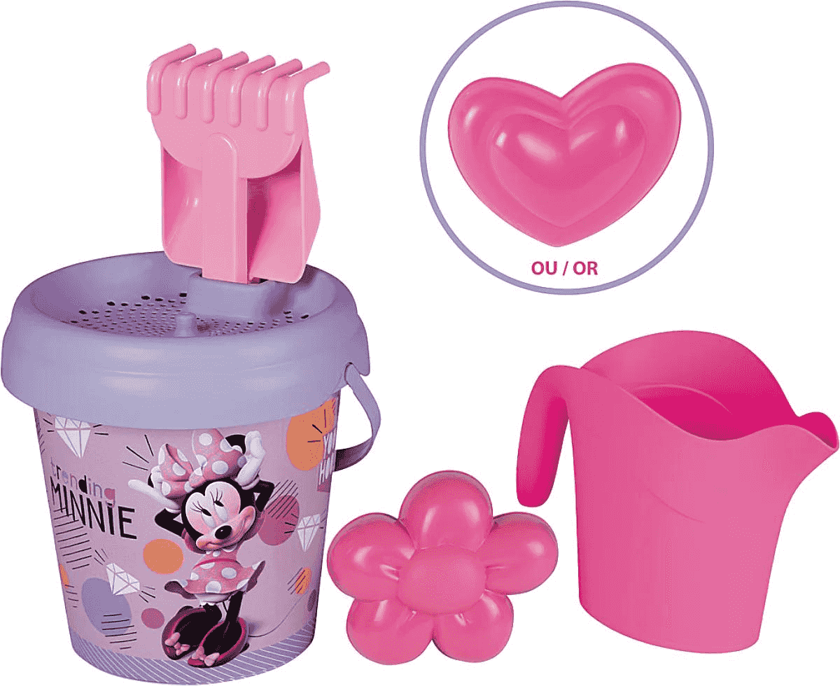Cubo de Playa Minnie con Accesorios y Regadera – Set Playa Infantil - Image 2