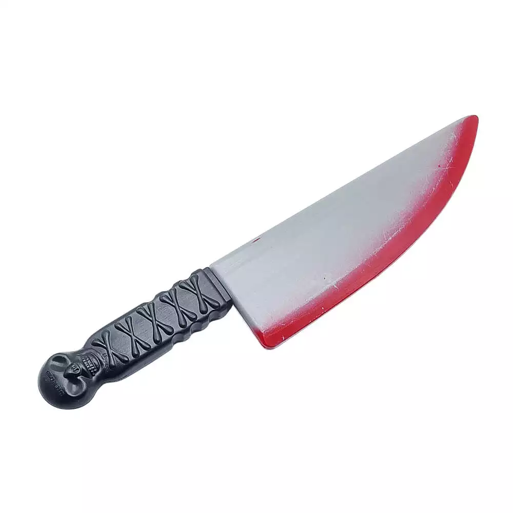 Cuchillo sangriento de Hallowen 37 cm plástico