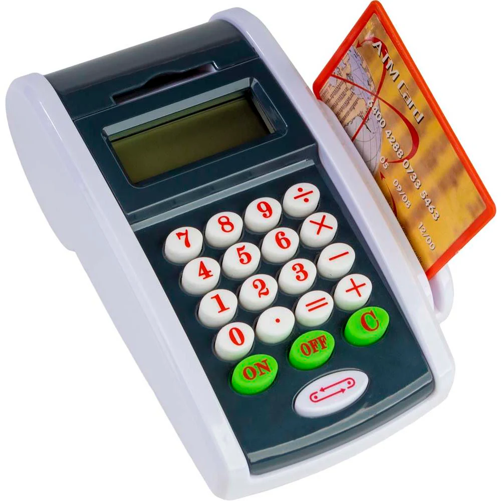 Datáfono de Juguete Role Planet – Juego de compras con calculadora y tickets (3+)