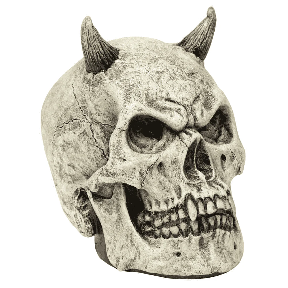 Decoración Calavera diablo para disfraz