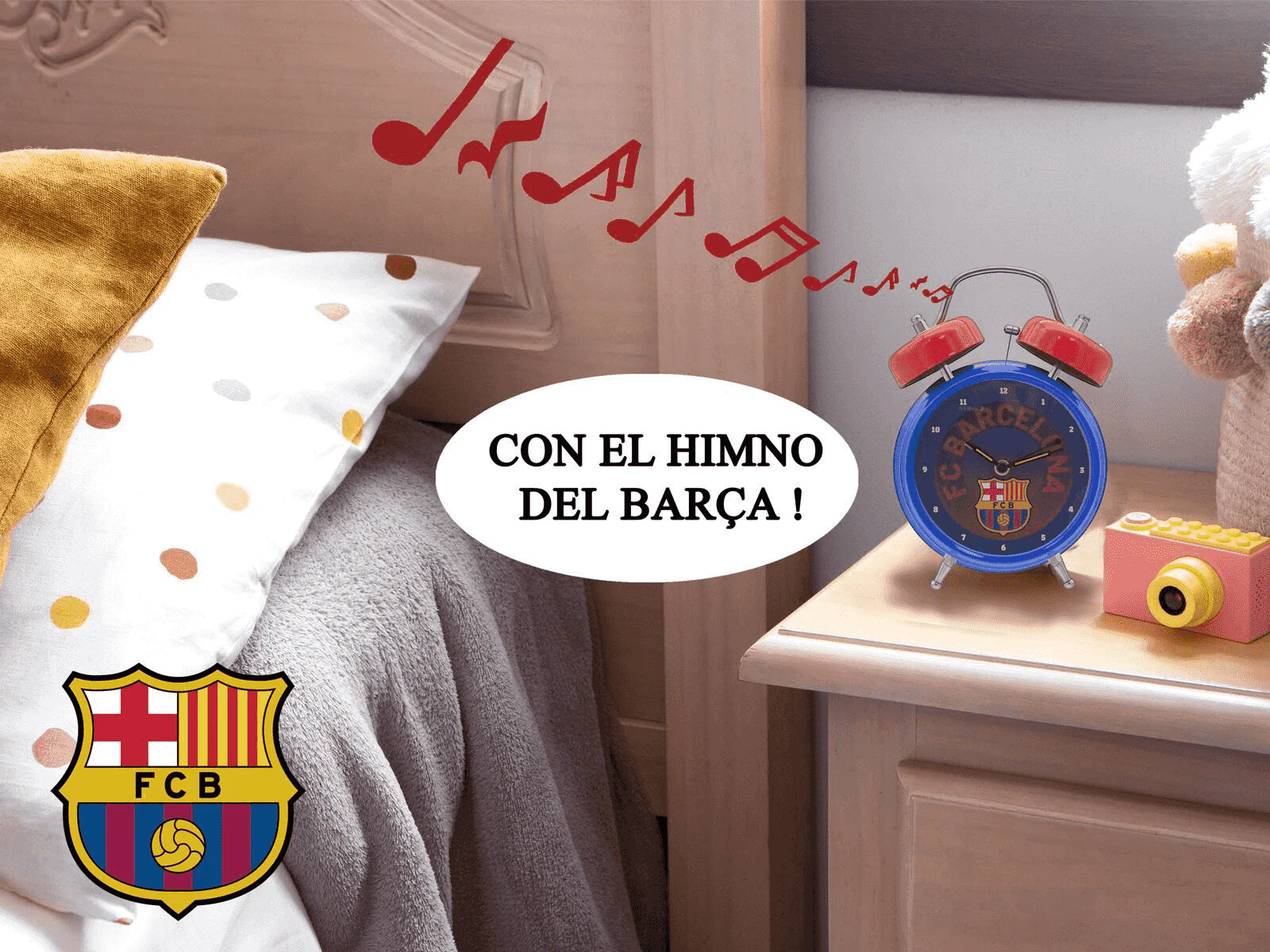 Despertador Musical FC Barcelona con Himno Oficial - Image 3