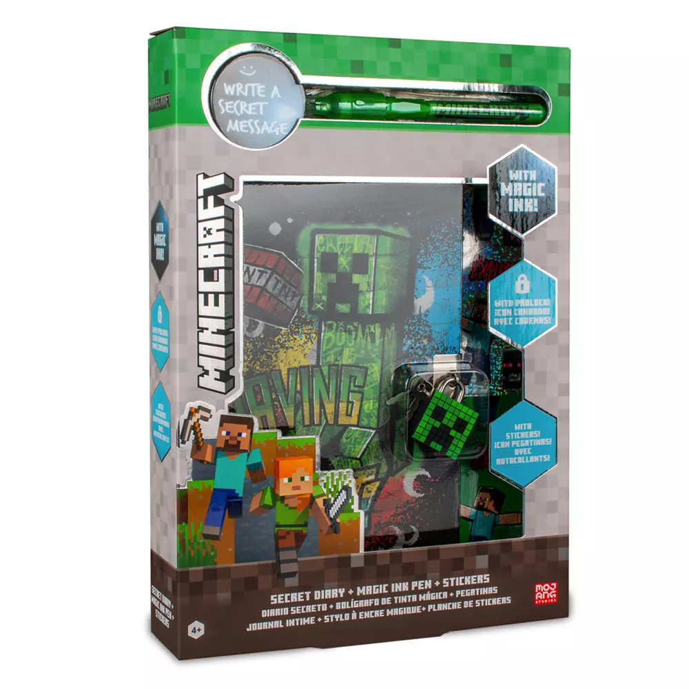 Diario secreto Minecraft con bolígrafo mágico - Image 2