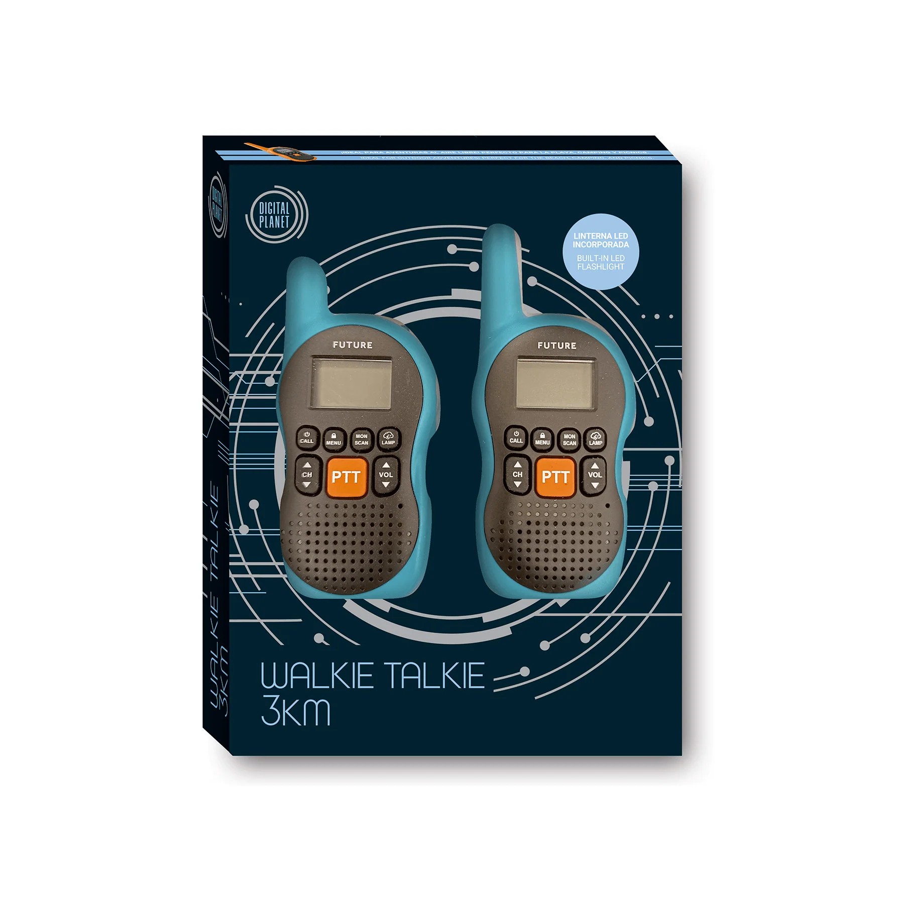 Digital Planet | Walkie Talkie 3KM - Comunicación y Diversión para Niños