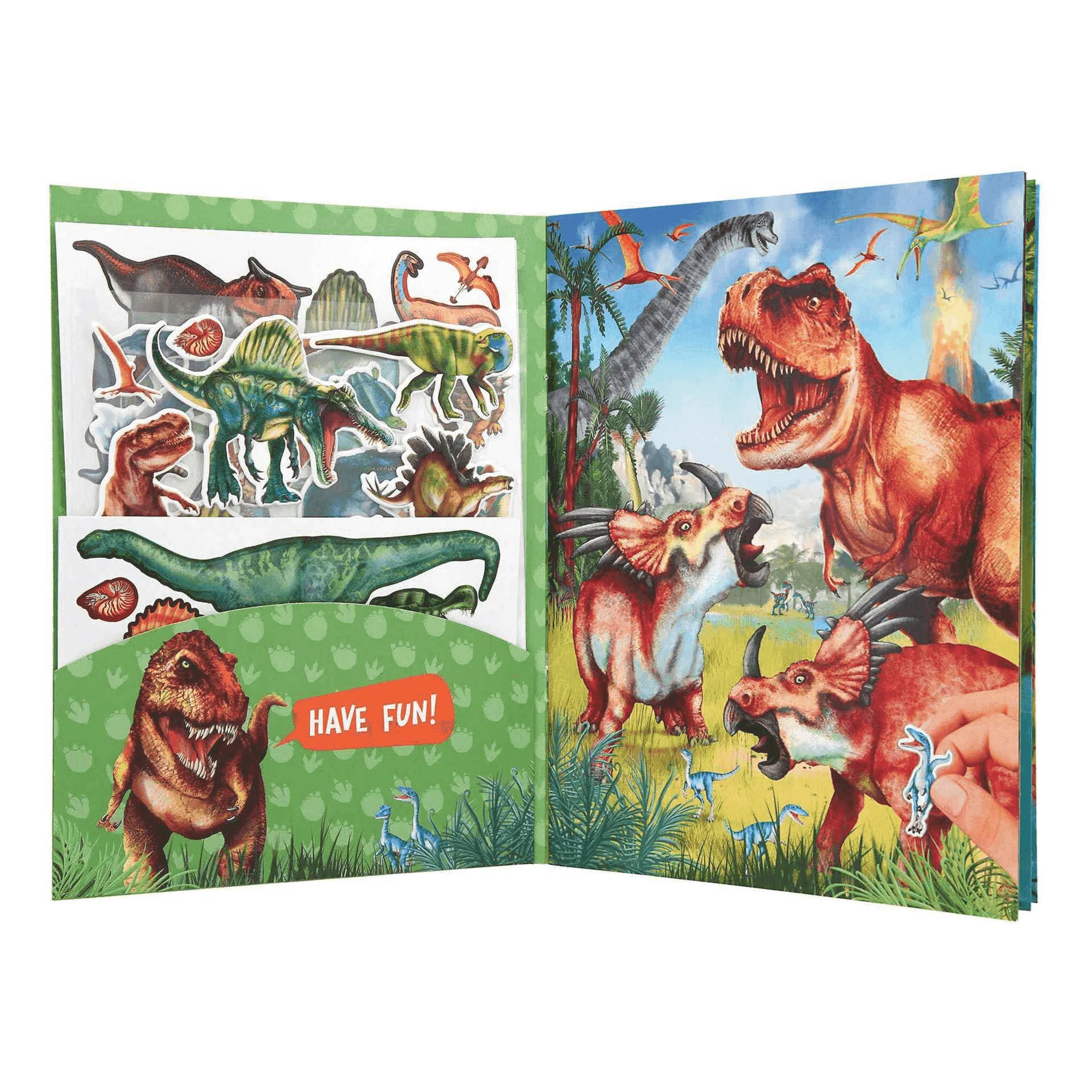Dino World Con Pegatinas En Relieve - Image 2