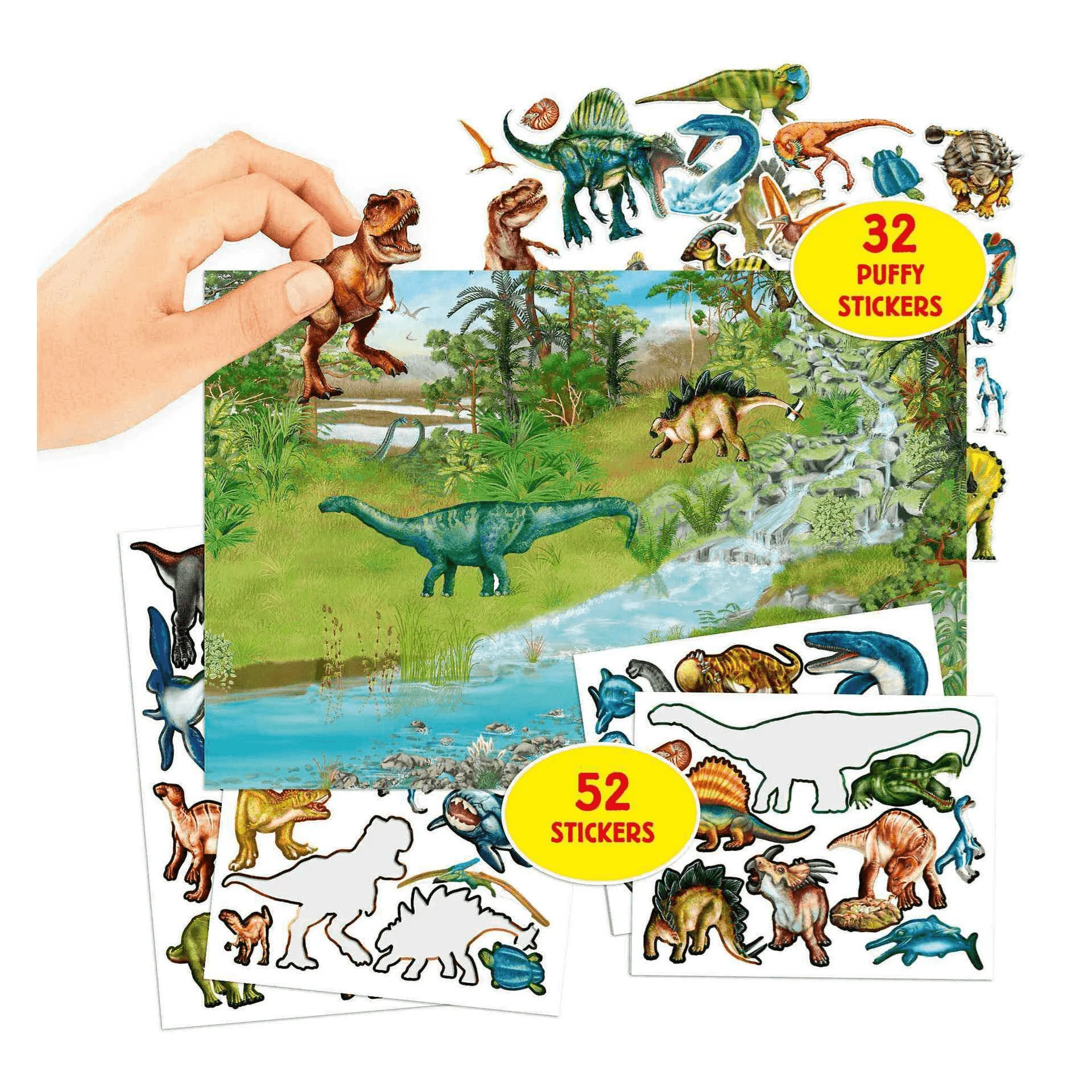 Dino World Con Pegatinas En Relieve - Image 5
