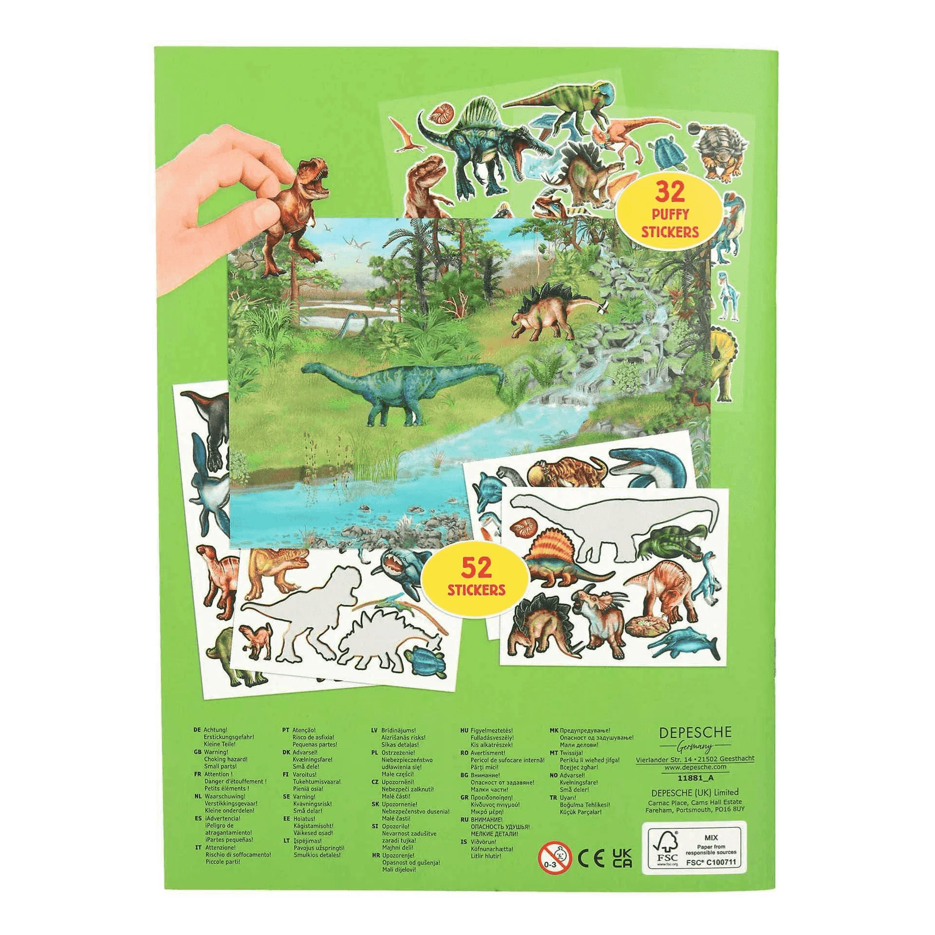 Dino World Con Pegatinas En Relieve - Image 6