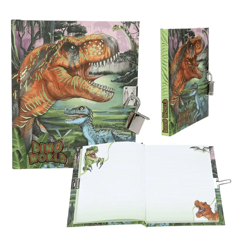 Dino World diario con candado