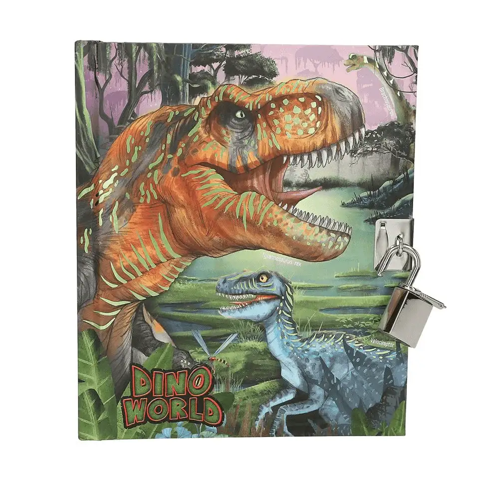 Dino World diario con candado - Image 3