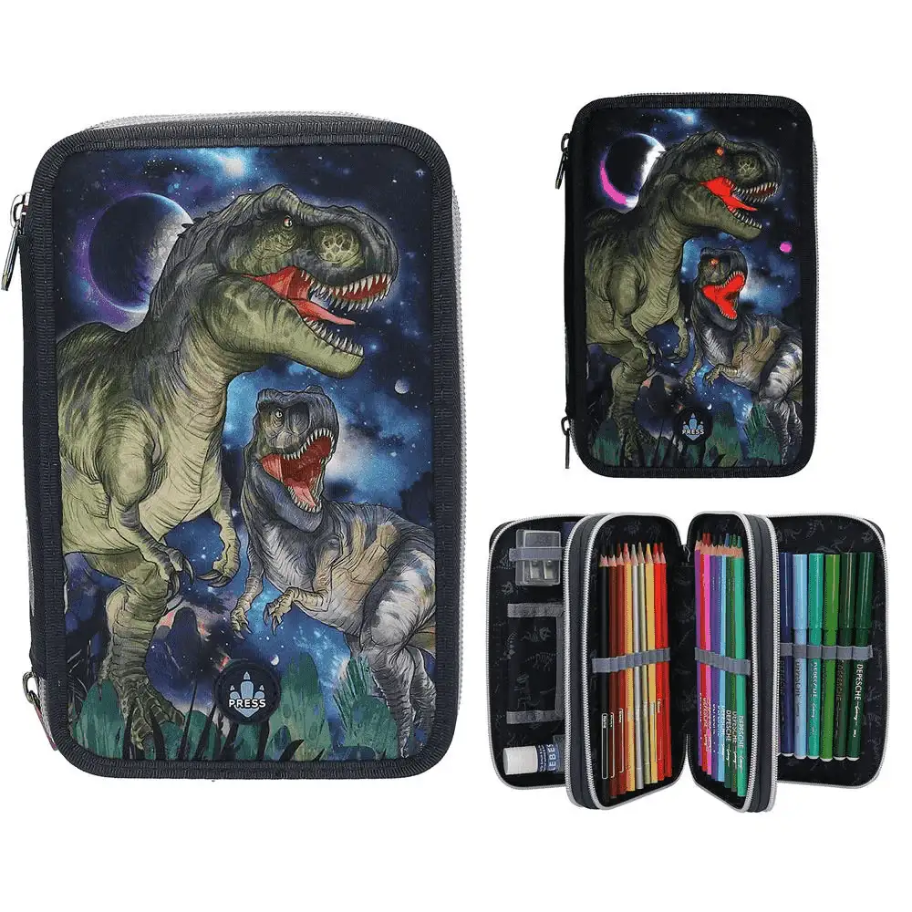 Dino World estuche triple LED Galaxy