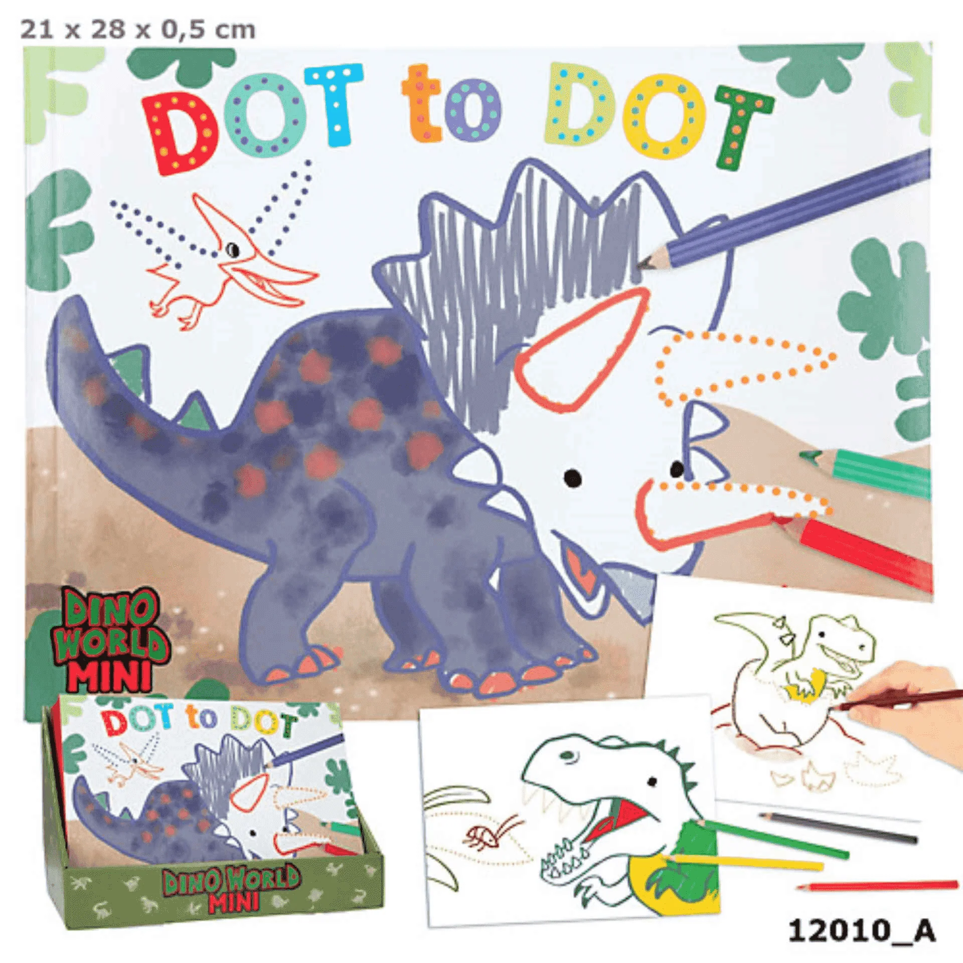 Dino World Libro De Colorear Punto A Punto