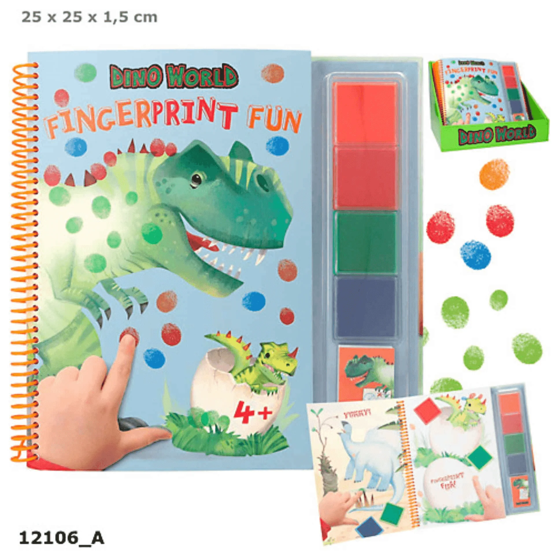 Dino World Pinta Con Los Dedos