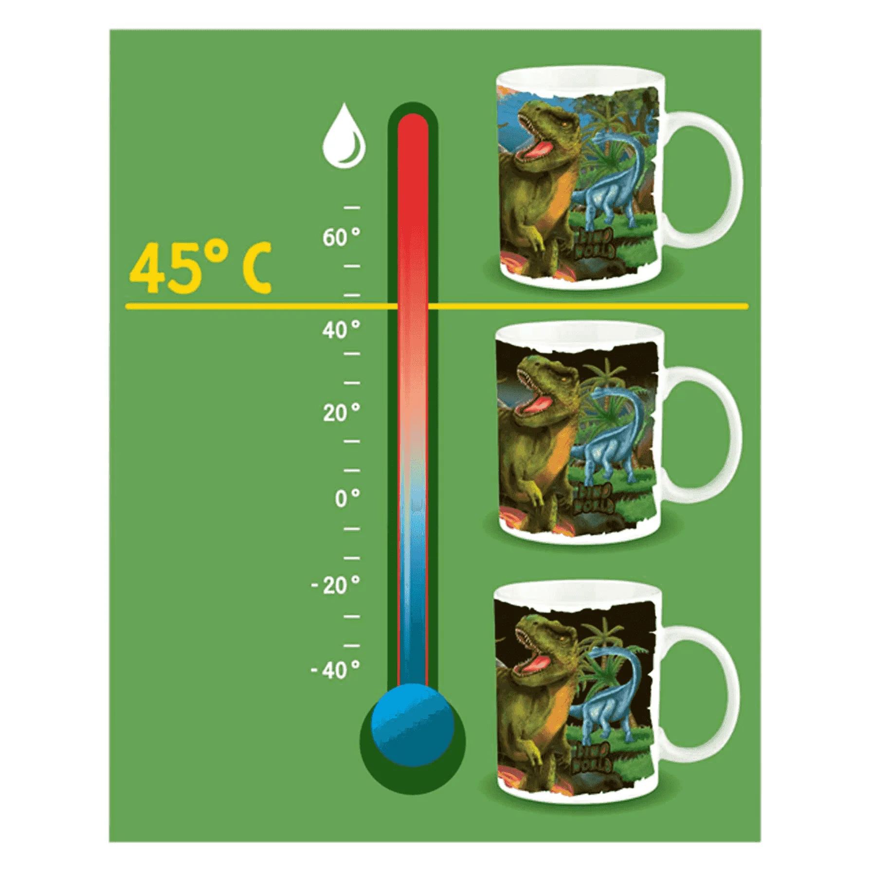 Dino World Taza con Efecto Térmico 320 ml - Image 3